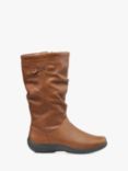 Hotter Derrymore II Extra Wide Fit Leather Mid Boots, Rich Tan