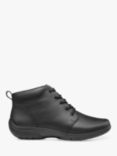 Hotter Ellery Wide Fit Leather Ankle Boots, Black