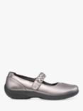 Hotter Shake II Classic Mary Jane Shoes, Pewter