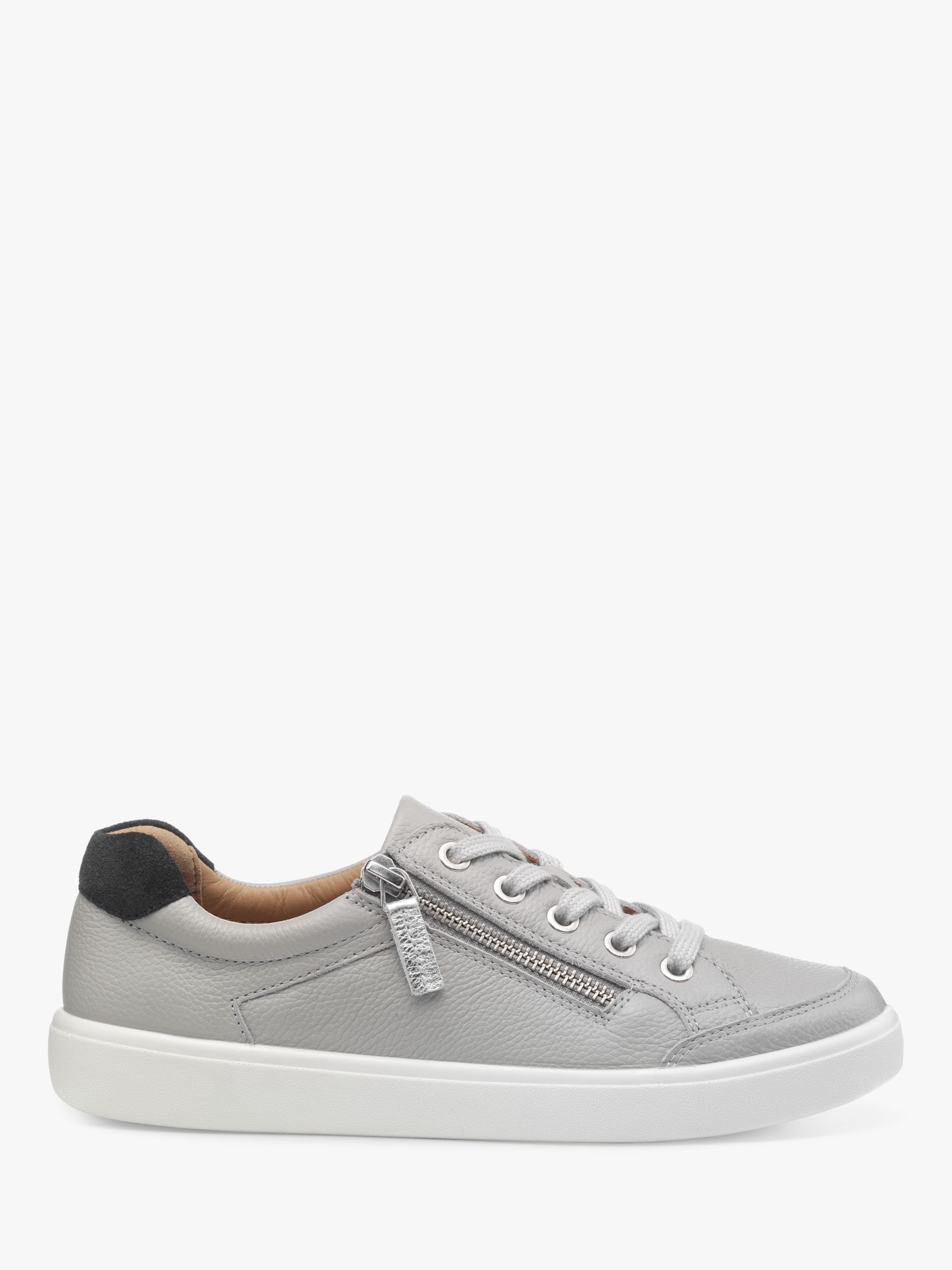 Buy Hotter Chase II Wide Fit Leather Zip and Go Trainers Online at johnlewis.com