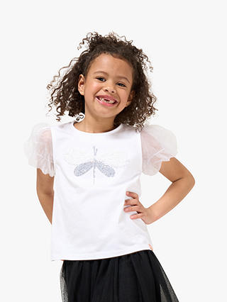 Angel & Rocket Kids' Elodie Dragonfly T-shirt, White