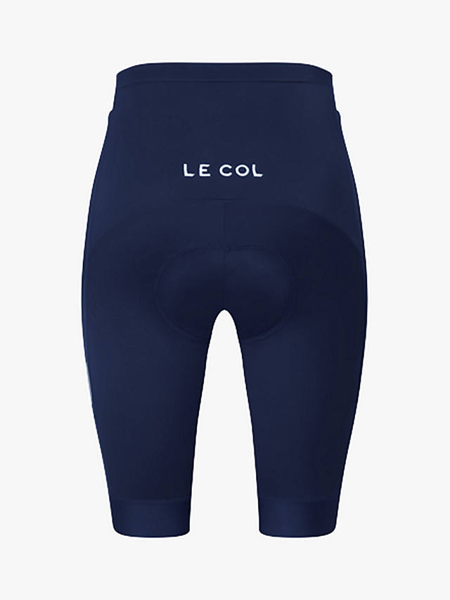 Le Col Sport Waist Shorts, Navy/White