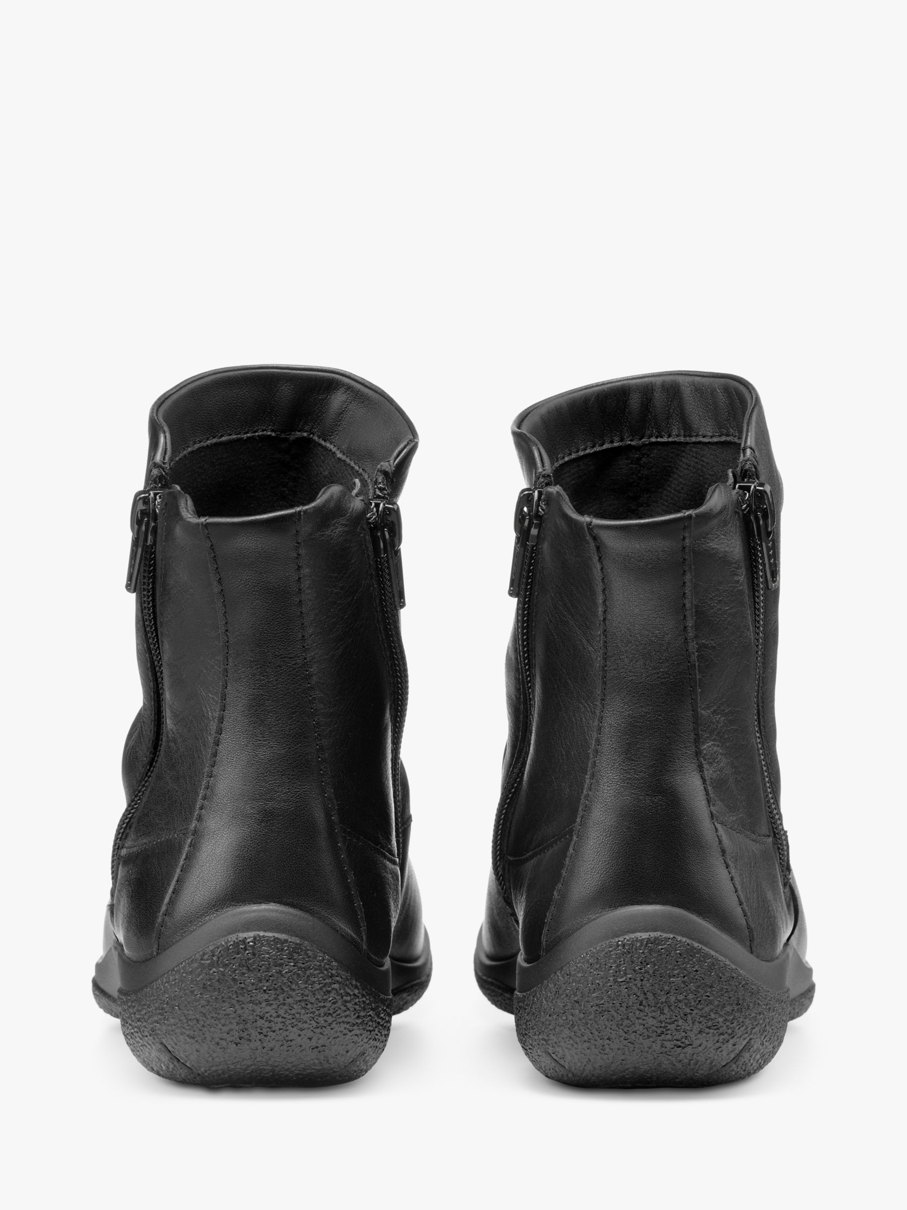 Hotter Whisper Extra Wide Fit Slouch Ankle Boots, Black, 6