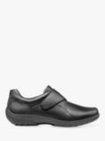 Hotter Sugar II Wide Fit Leather Casual Shoes, Black