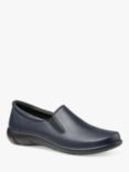 Hotter Glove II Wide Fit Leather Slip-On Shoes, Navy