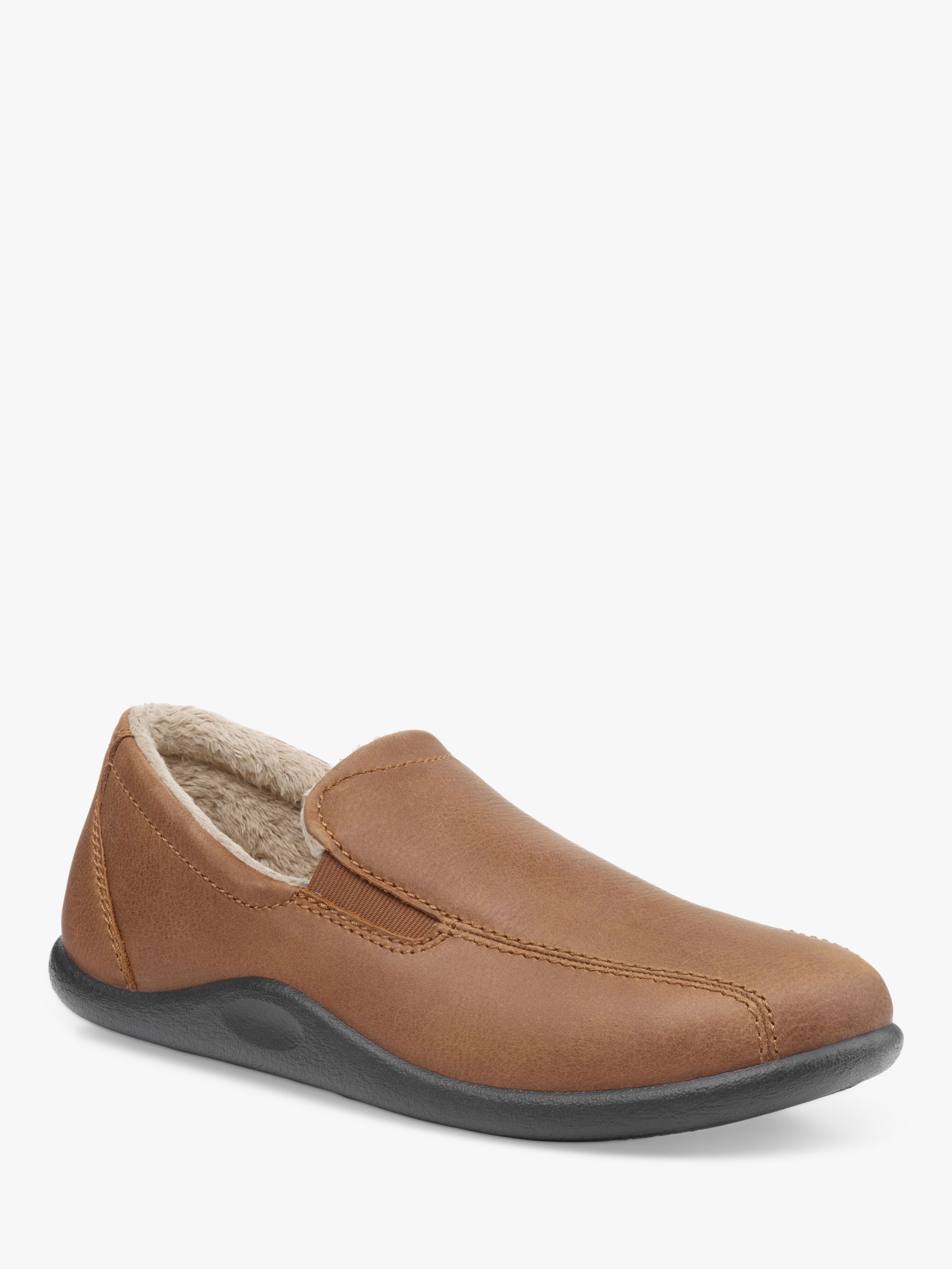 Buy Hotter Relax Leather Slippers Online at johnlewis.com