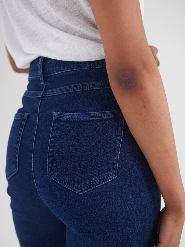 NRBY Marli Cotton Blend Wide Leg Crop Jeans, Denim