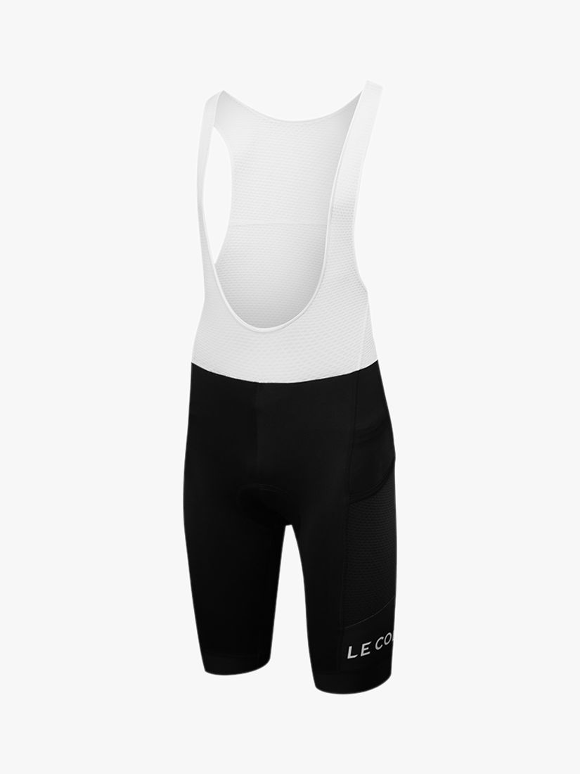 Le Col Sport Cargo Bib Cycling Shorts, Black/White, XL