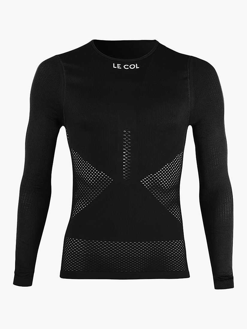 Buy Le Col Unisex Pro Mesh Long Sleeve Base Layer Cycling Top, Black Online at johnlewis.com