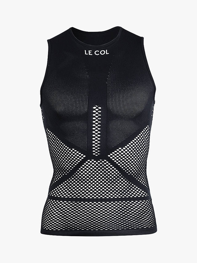 Le Col Unisex Pro Mesh Sleeveless Base Layer Cycling Top, Black