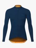 Le Col Hors Categorie Long Sleeve Jersey Top, Navy/Saffron
