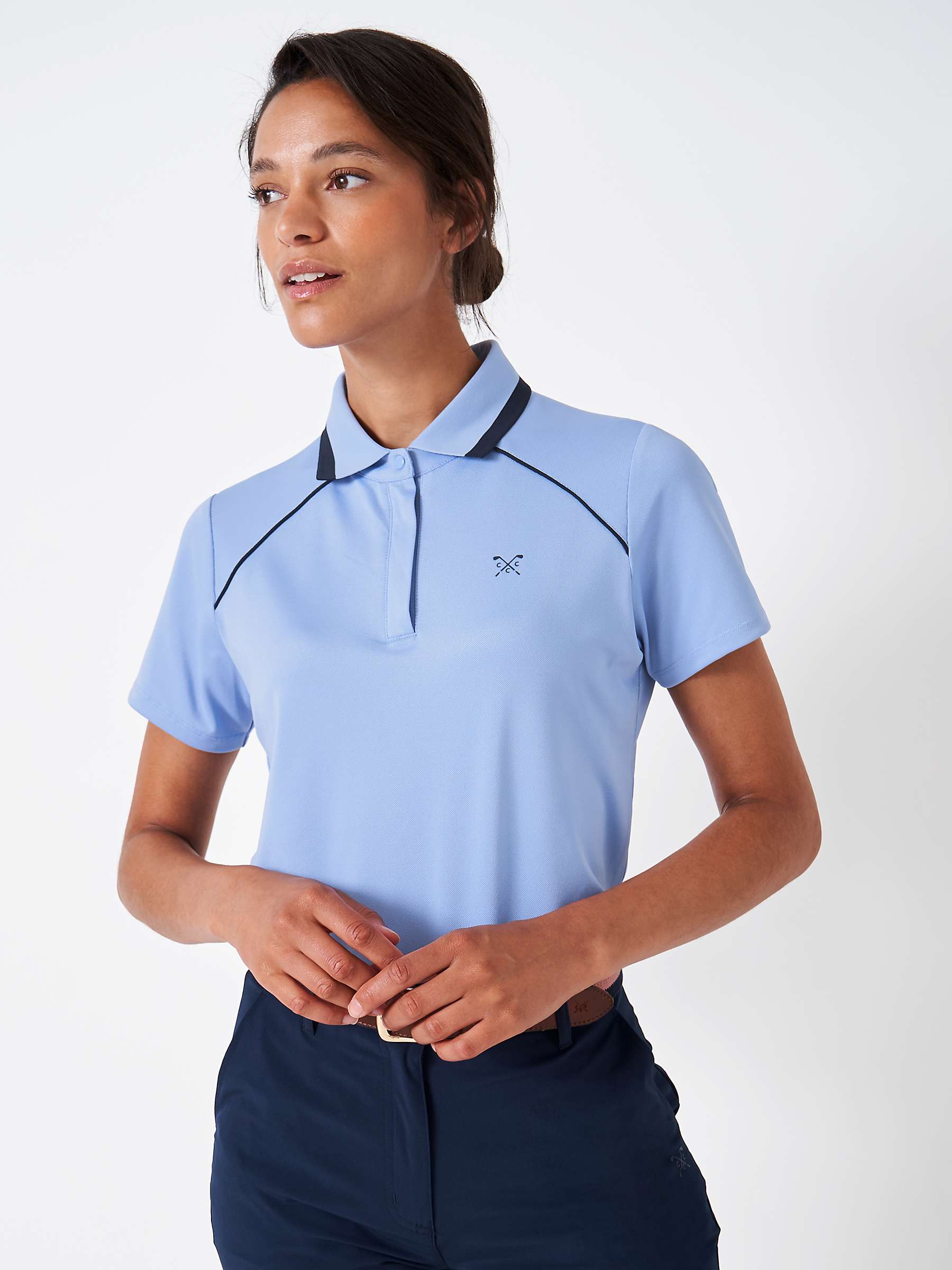 Buy Crew Clothing Piped Cotton Golf Polo Shirt Online at johnlewis.com