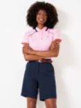 Crew Clothing Piped Cotton Golf Polo Shirt, Light Pink