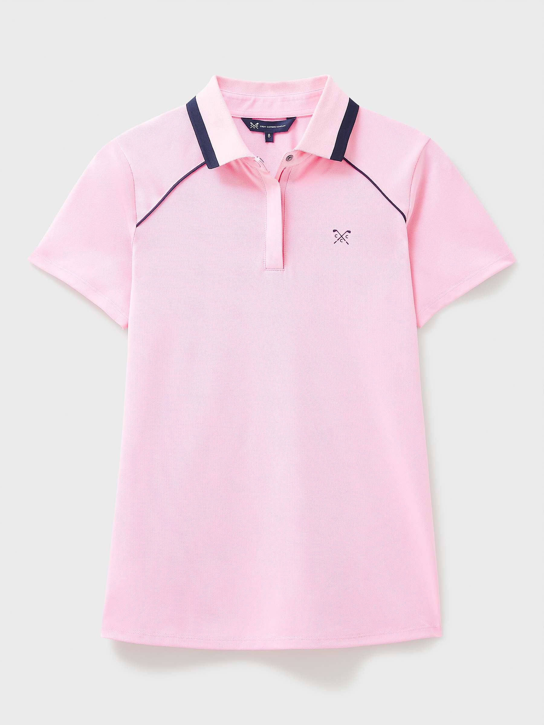 Buy Crew Clothing Piped Cotton Golf Polo Shirt Online at johnlewis.com