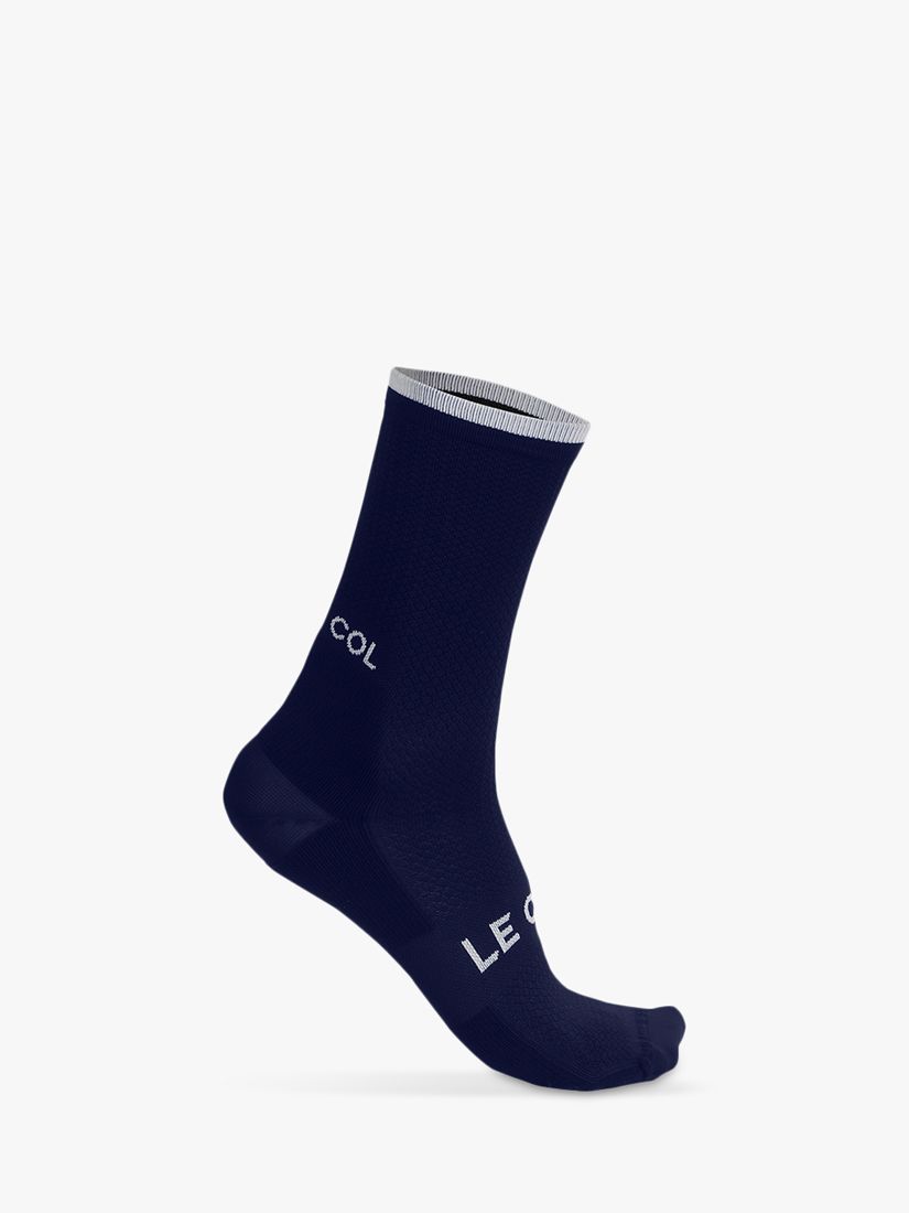 Le Col Cycling Socks, Navy/White, S-M