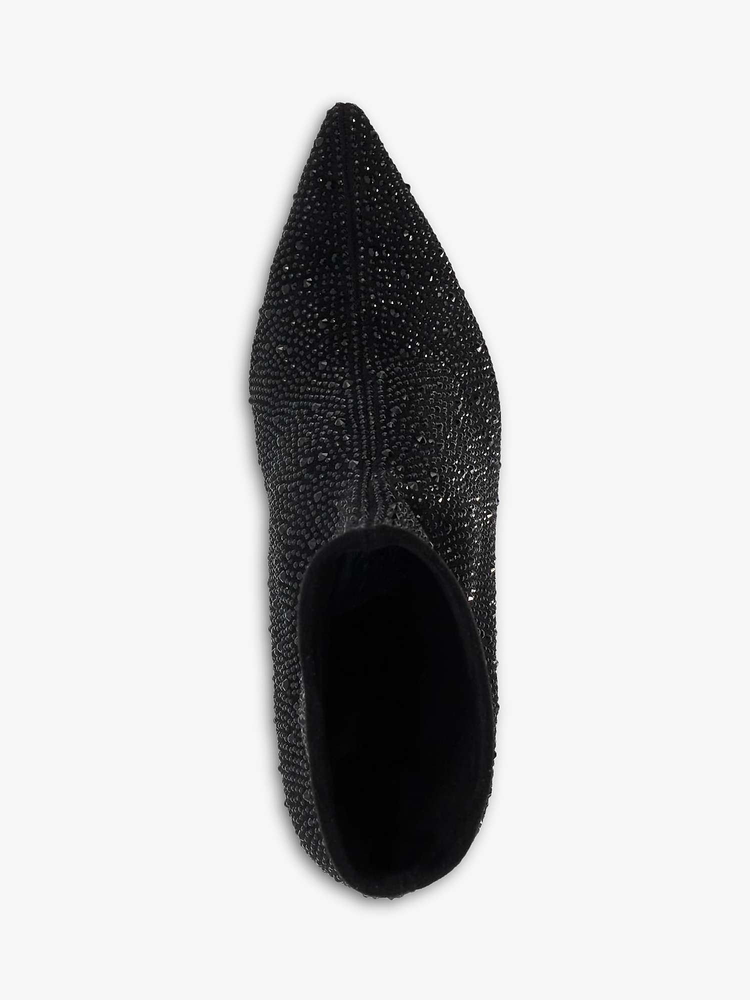Dune Onslowe Pointed Embellished Ankle Boots, Black at John Lewis ...