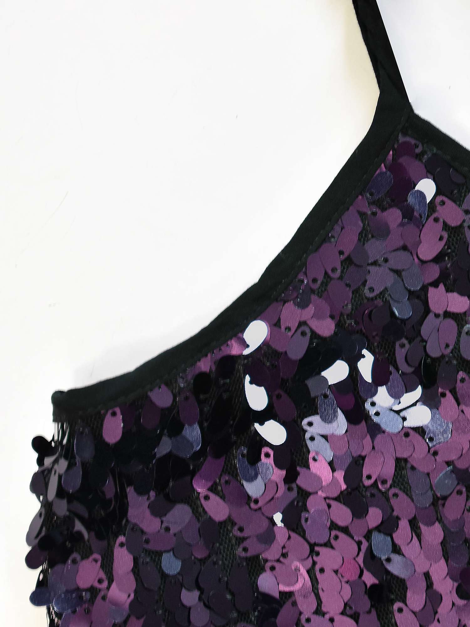 Buy Ro&Zo Sequin Cami Top, Purple Online at johnlewis.com