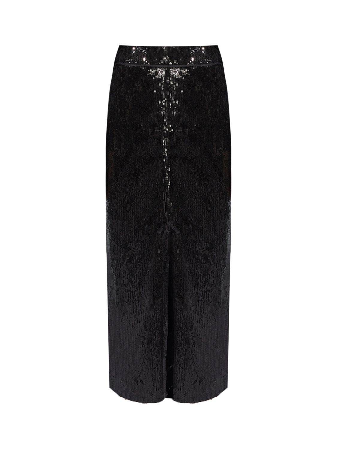 Buy Ro&Zo Sequin Split Front Midi Skirt, Black Online at johnlewis.com