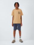 John Lewis Kids' Summer Vibes Back Graphic T-Shirt, Yellow, Yellow