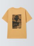 John Lewis Kids' Summer Vibes Back Graphic T-Shirt, Yellow