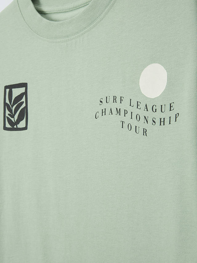 John Lewis Kids' Surf Placement Graphic T-Shirt, Green