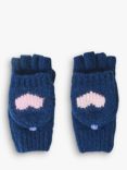 Angels by Accessorize Kids' Heart Capped Gloves, Navy/Multi