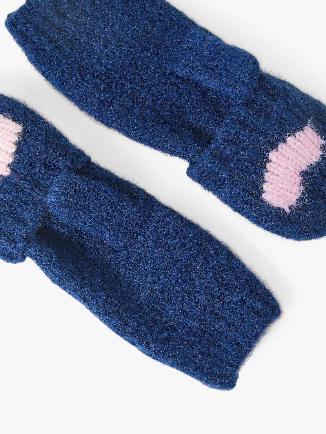 Buy Angels by Accessorize Kids' Heart Capped Gloves, Navy/Multi Online at johnlewis.com