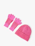 Angels by Accessorize Kids' Ribbed Knit Hat & Gloves Set