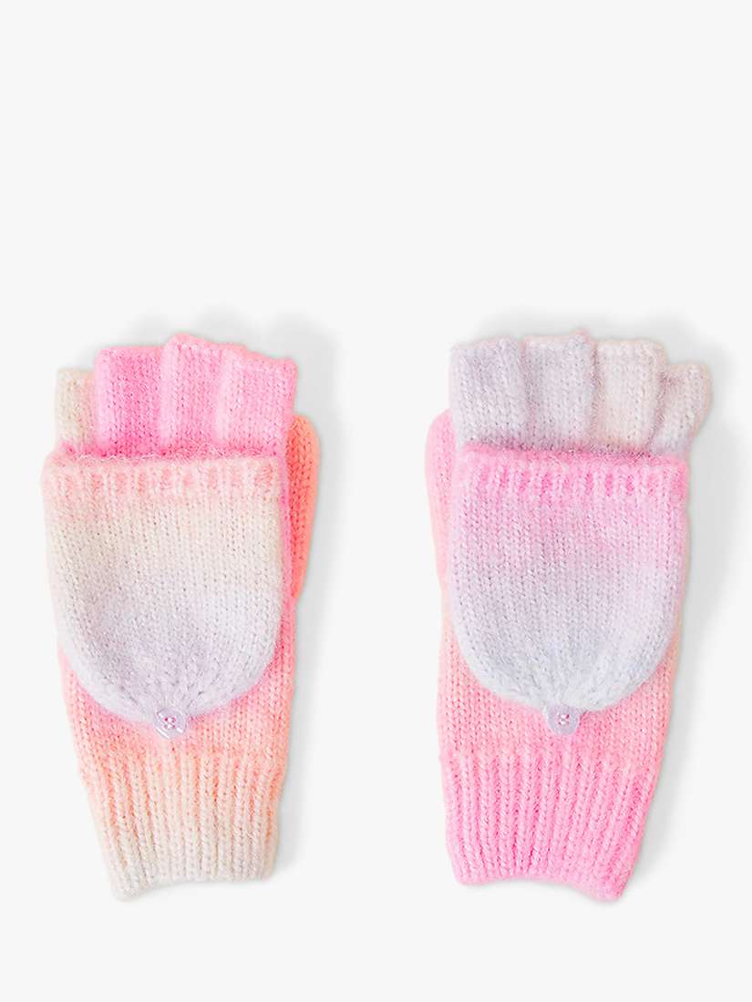 Buy Angels by Accessorize Kids' Wool Blend Rainbow Space Dye Gloves, Pink/Multi Online at johnlewis.com