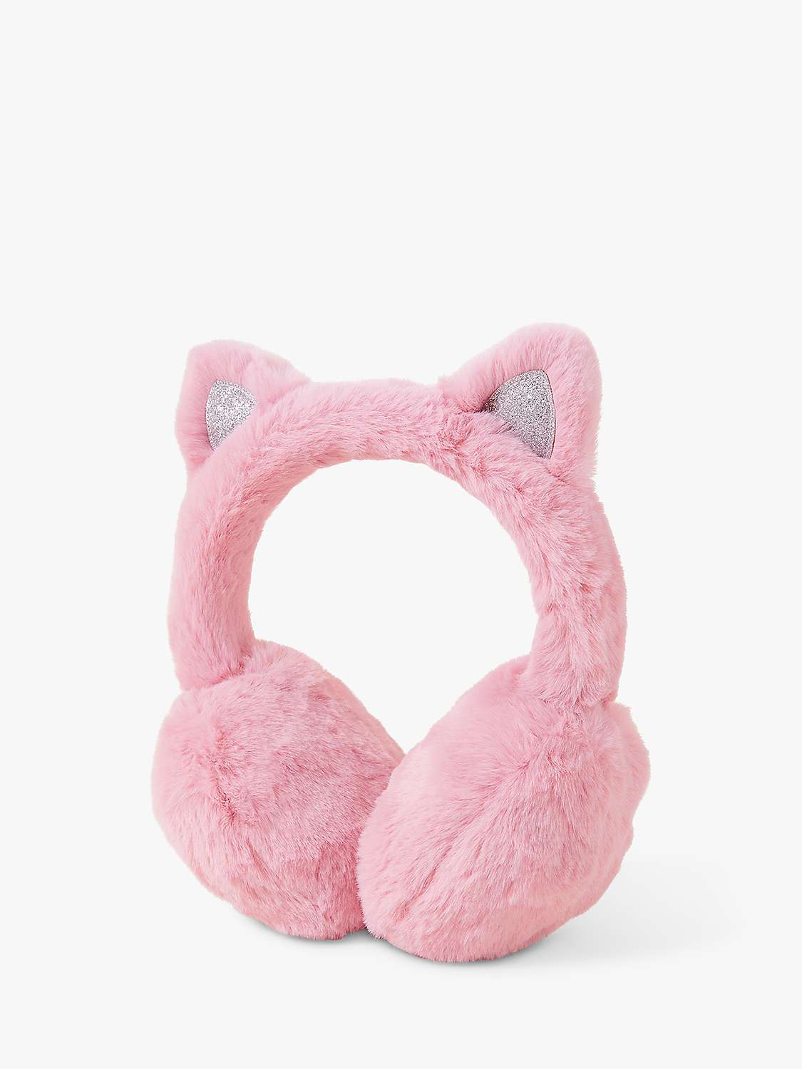 Buy Angels by Accessorize Kids' Fluffy Cat Ear Muffs, Pink Online at johnlewis.com