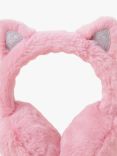 Angels by Accessorize Kids' Fluffy Cat Ear Muffs, Pink