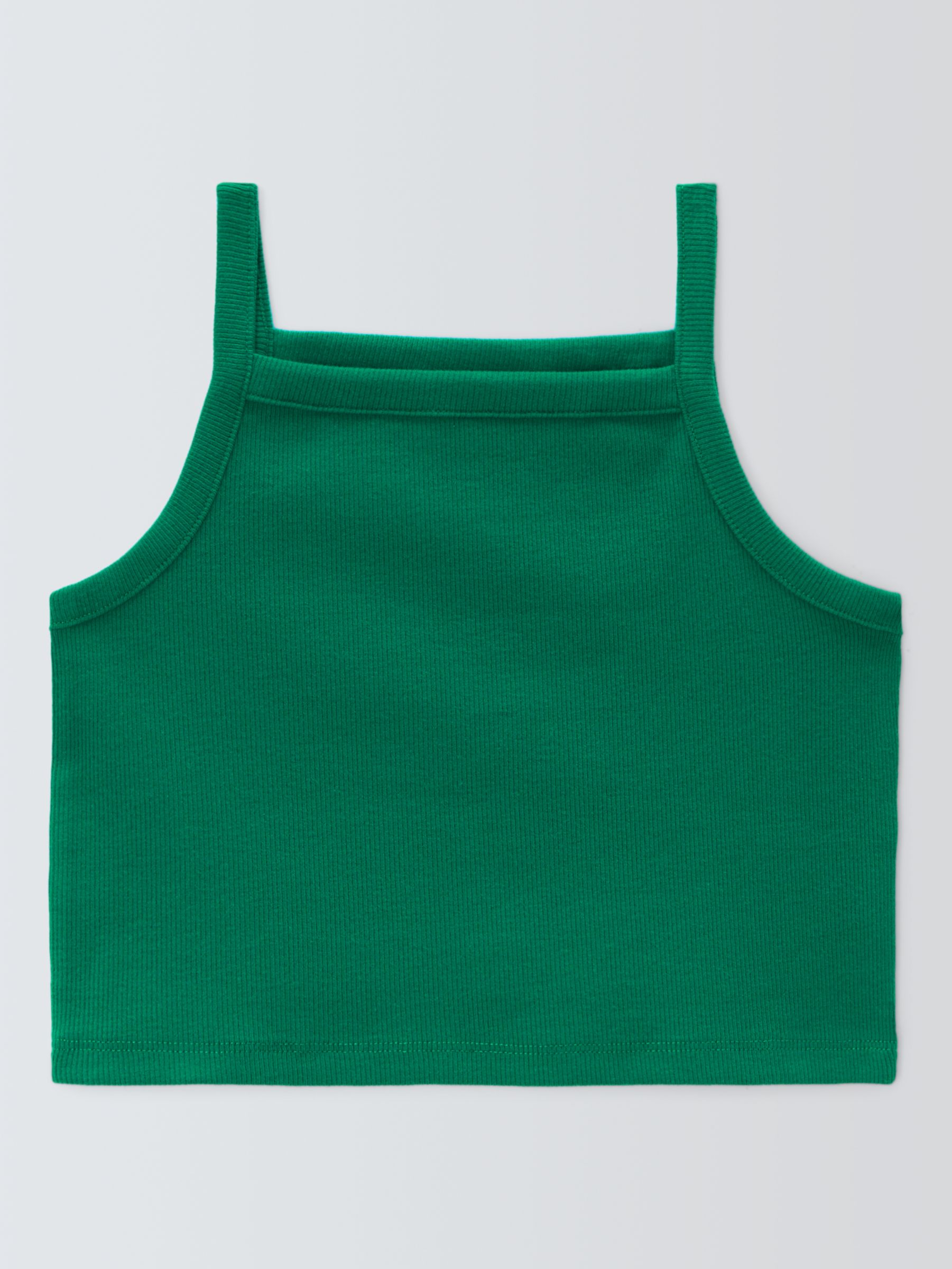Buy John Lewis ANYDAY Kids' Ribbed Cropped Top, Lush Meadow Online at johnlewis.com