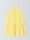 John Lewis ANYDAY Kids' Stripe Woven Dress, Aspen Gold