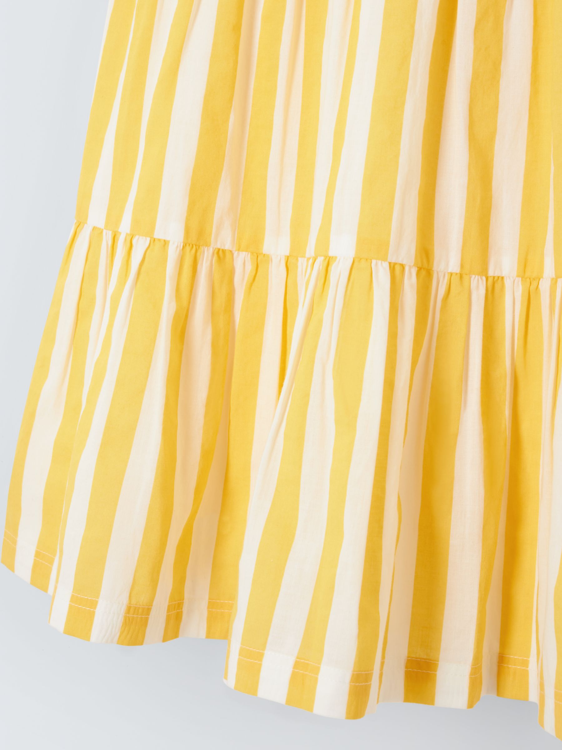 Buy John Lewis ANYDAY Kids' Stripe Woven Dress, Aspen Gold Online at johnlewis.com