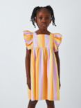 John Lewis ANYDAY Kids' Multi Stripe Frill Dress, Multi