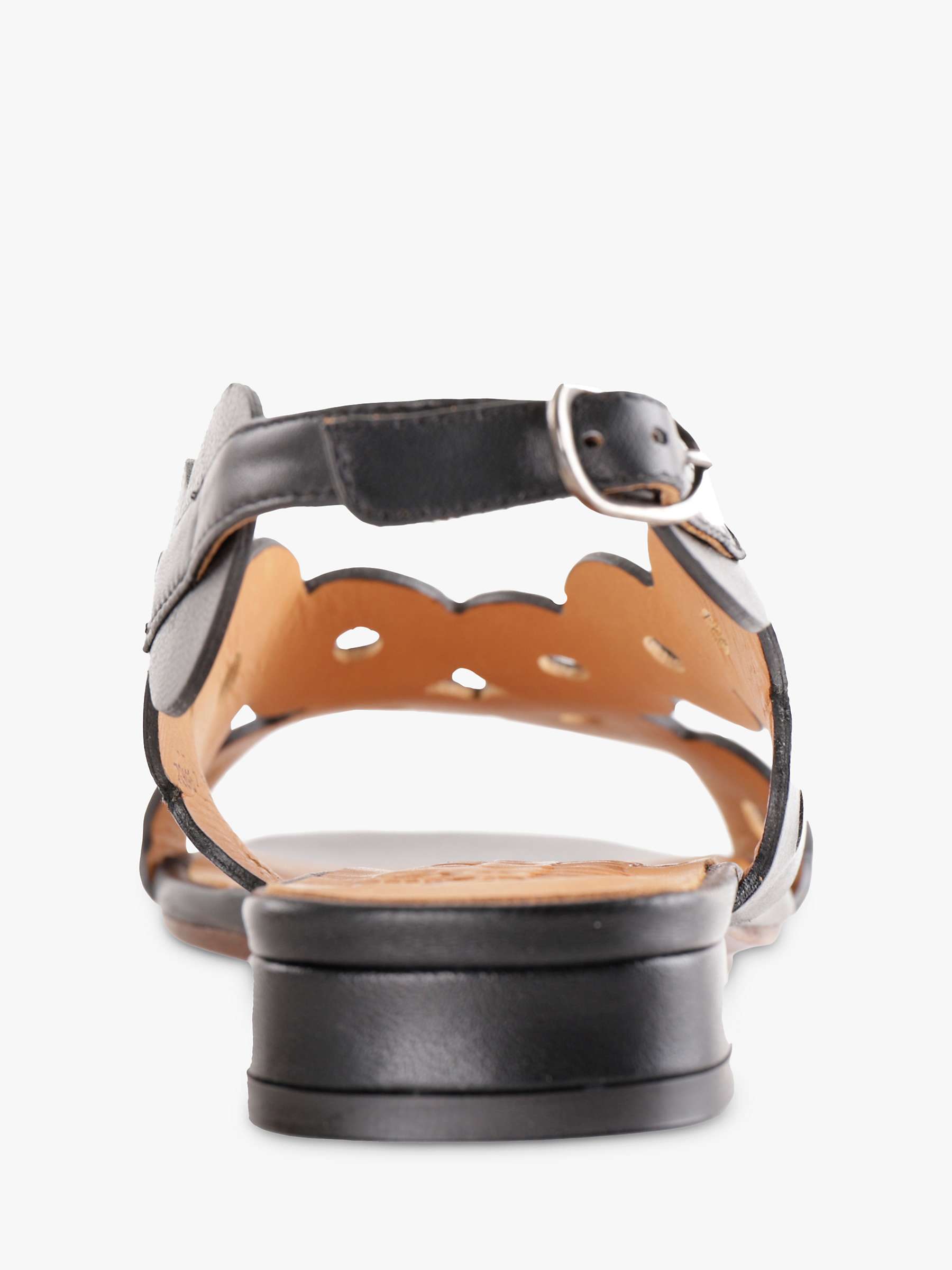 Buy Chie Mihara Teide Leather Sandals, Black Online at johnlewis.com