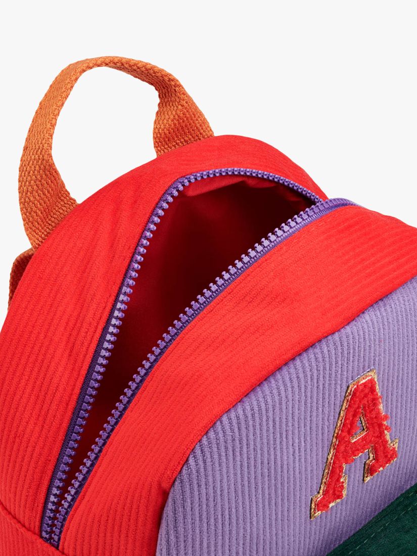 Small Stuff Kids' Initial Colour Block Backpack, Multi, A at John Lewis ...