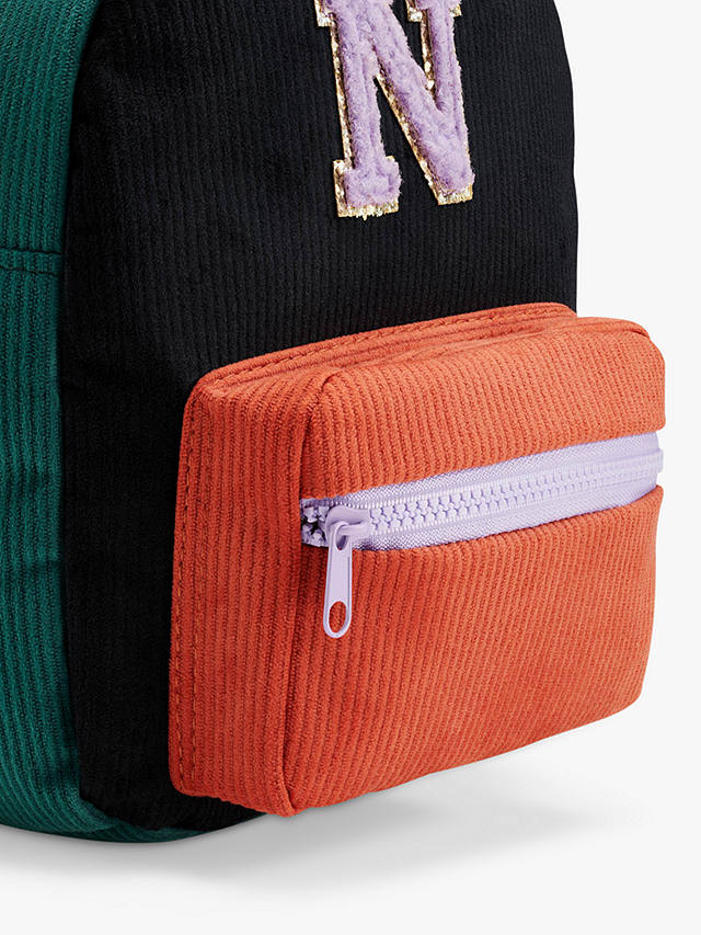 Small Stuff Kids' Initial Colour Block Backpack, Multi, N