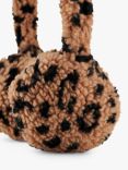 Small Stuff Kids' Leopard Borg Ear Muffs, Brown/Multi
