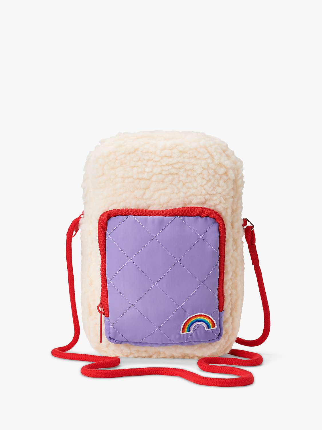 Buy Small Stuff Kids' Rainbow Borg Crossbody Bag, Natural Cream/Multi Online at johnlewis.com