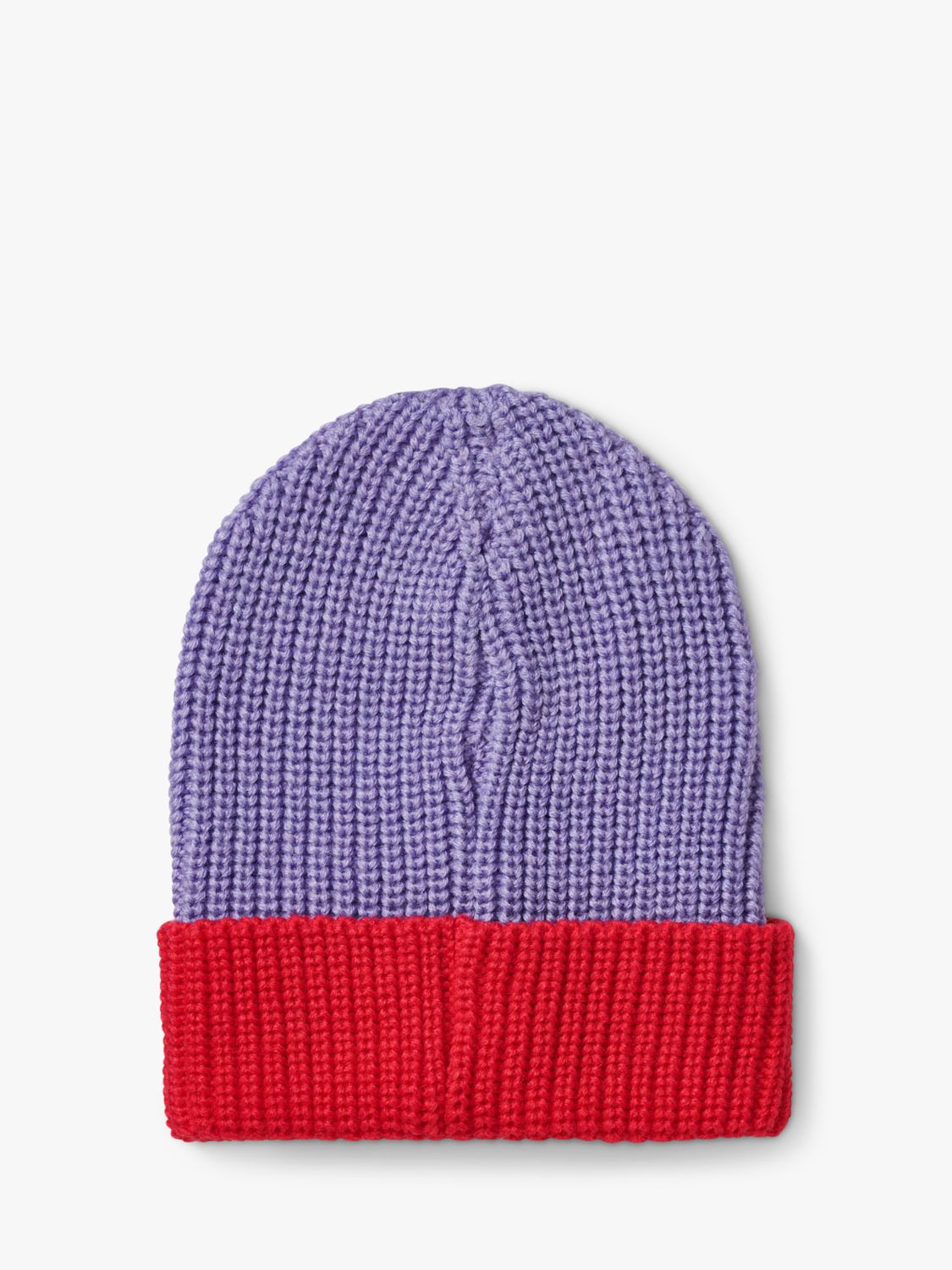 Small Stuff Kids' Initial Knitted Beanie Hat, Lilac, A at John Lewis ...