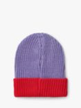 Small Stuff Kids' Initial Knitted Beanie Hat, Lilac
