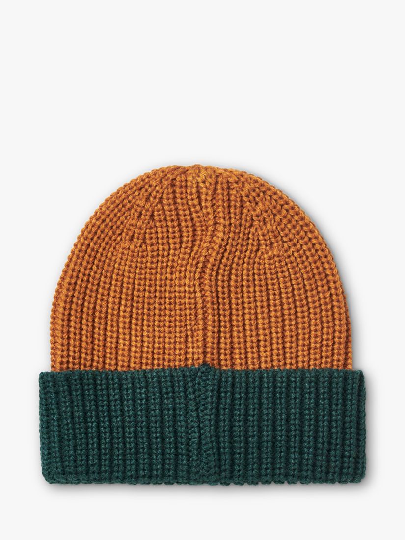 Buy Small Stuff Kids' Initial Knitted Beanie Hat, Beige Online at johnlewis.com