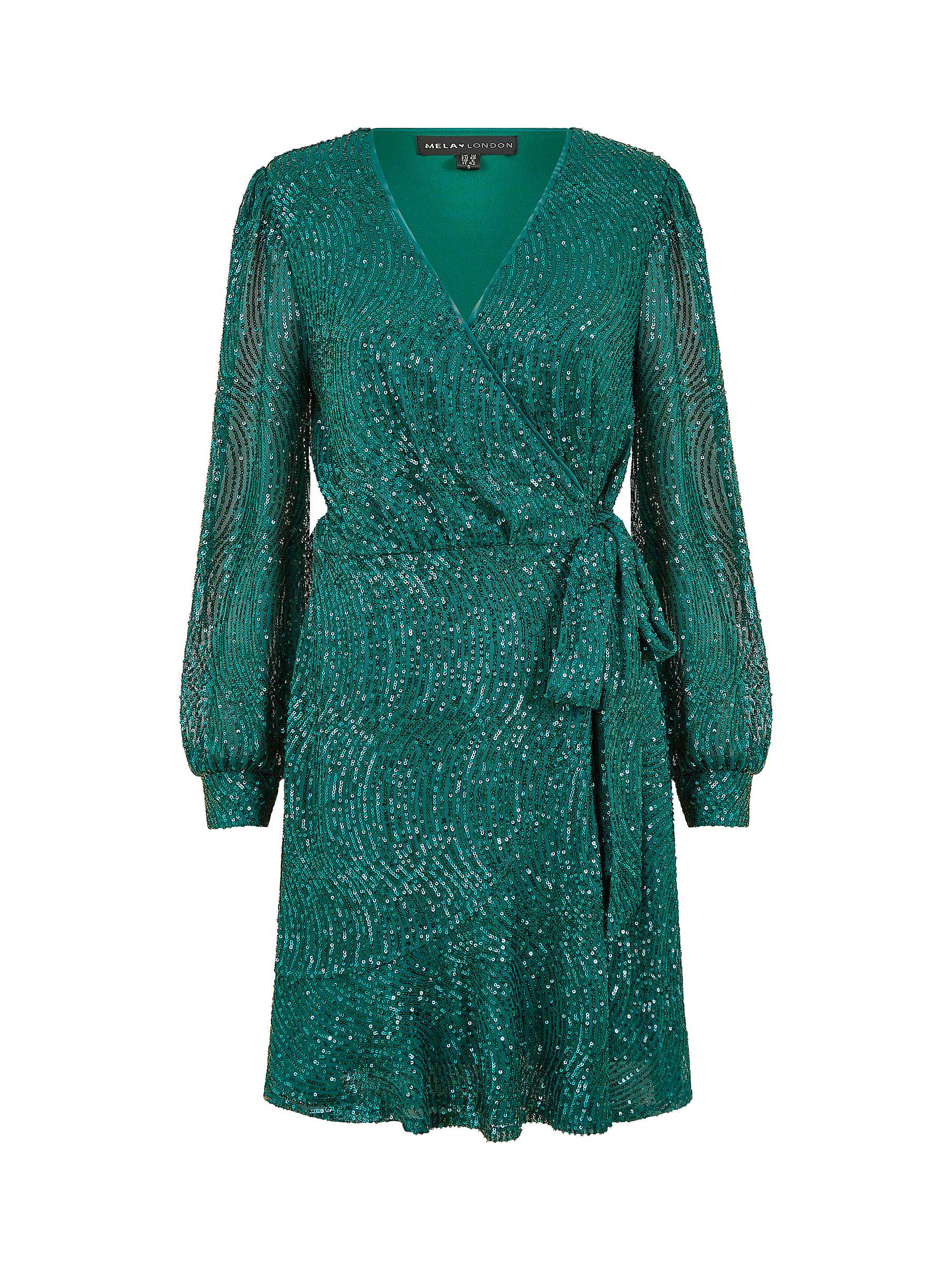 Buy Yumi Sequin Frill Wrap Dress Online at johnlewis.com
