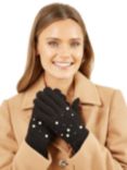Yumi Knitted Embellished Gloves