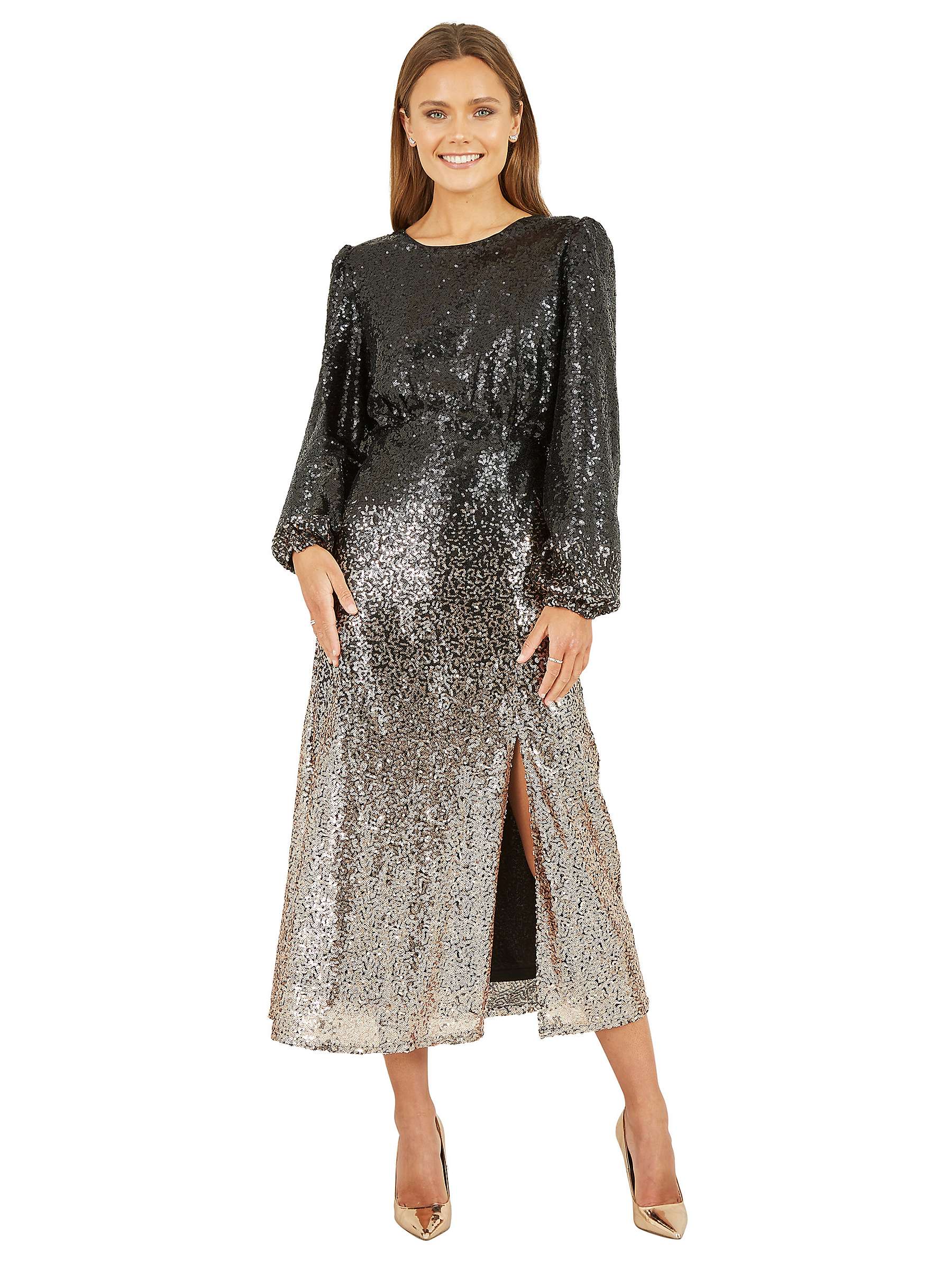 Buy Yumi Sequin Ombre Long Sleeve Midi Dress Online at johnlewis.com