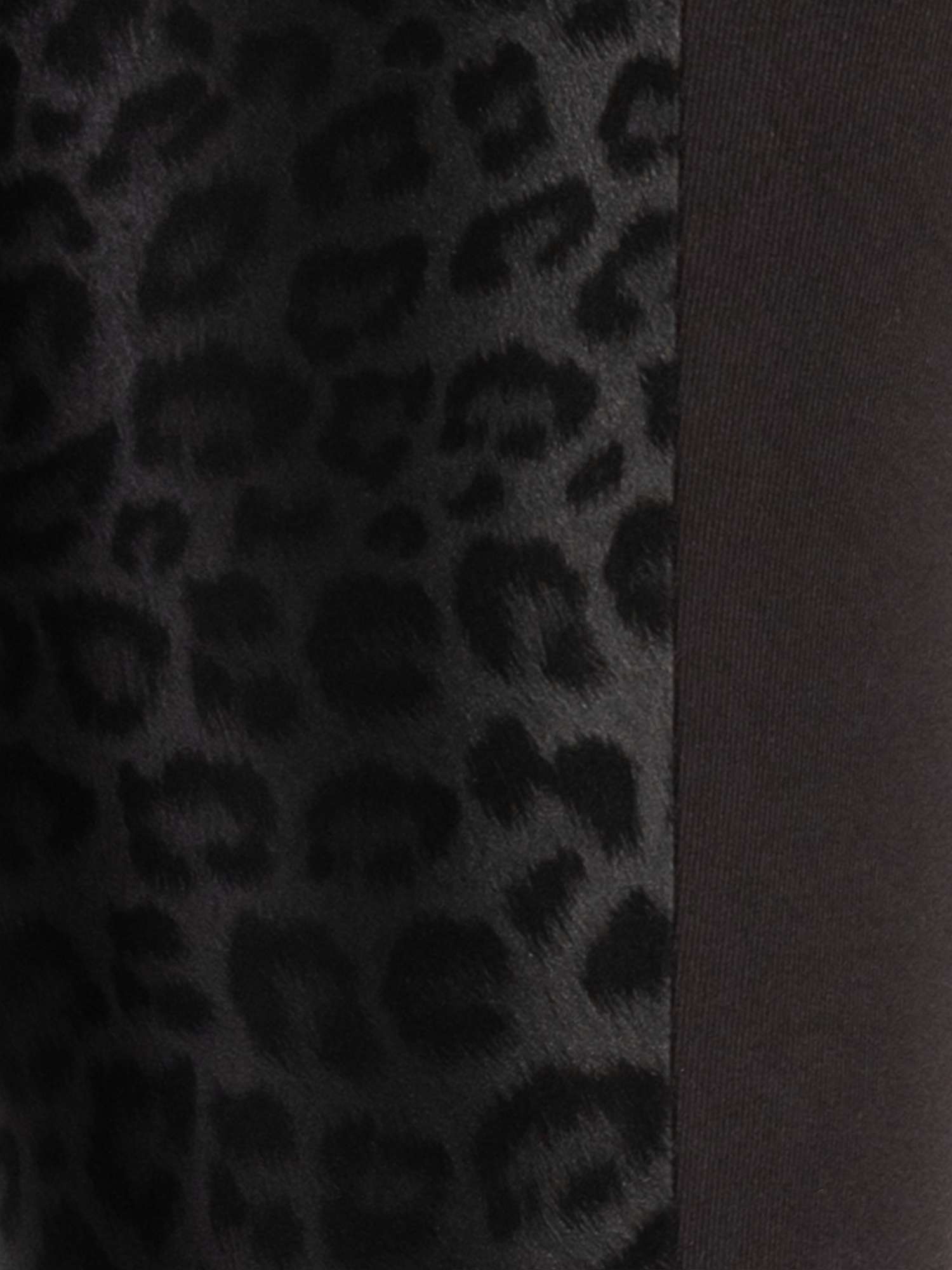 Buy chesca Animal Print Ponteroma Slim Leg Trousers, Black Online at johnlewis.com