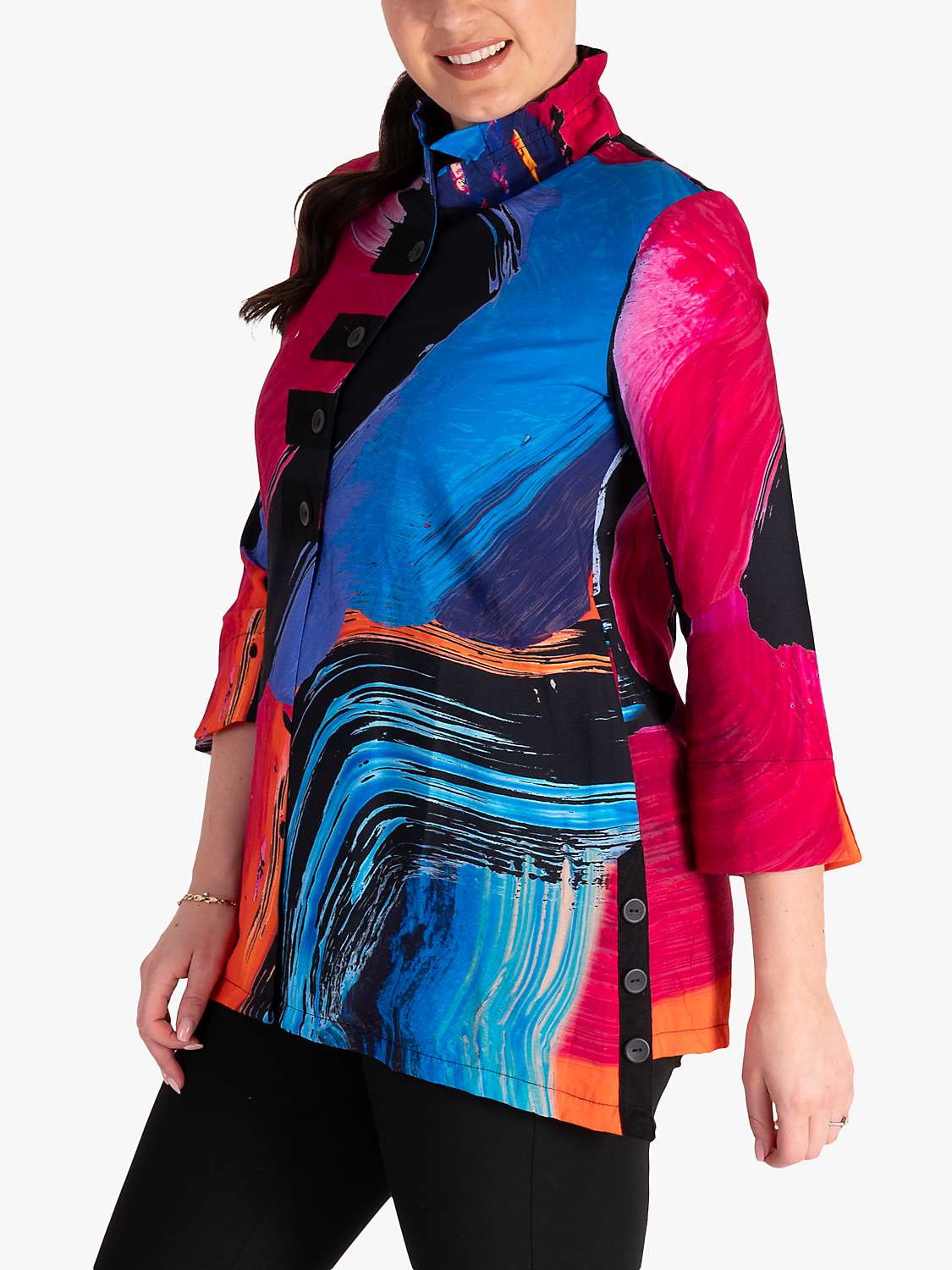 Buy chesca Artist Print Wire Neck Blouse, Multi Online at johnlewis.com
