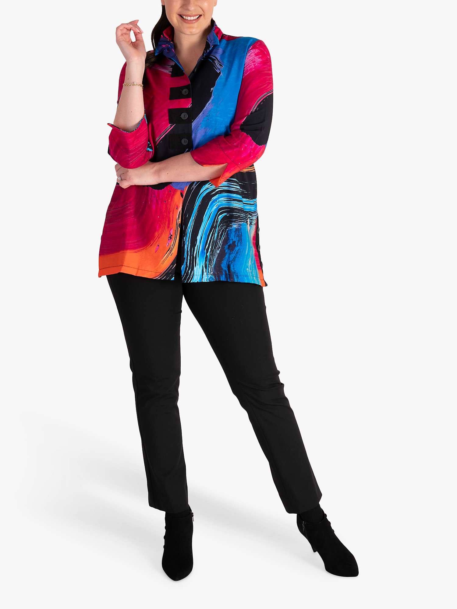 Buy chesca Artist Print Wire Neck Blouse, Multi Online at johnlewis.com