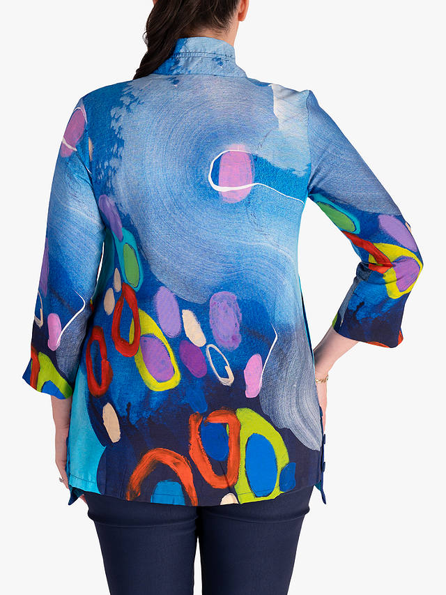 chesca Circles Shirt, Blue/Multi